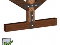 Metal-strap-tying-together-wooden-roof-support-elements