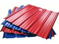 the popular blue and red metal roofing