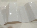 hard plastic carbonate roofing side view