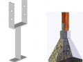 Connection of wood frame building