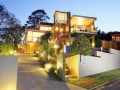 overlooking the slope