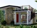 simple small house with roofdeck