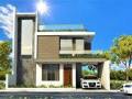 modern layered house with roof deck